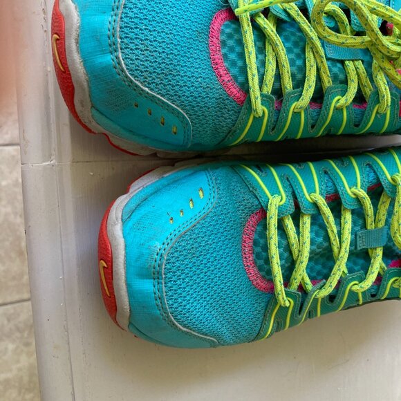 Nike Flex Trail 2  Sz 10 Women Teal/Lime - Picture 2 of 10